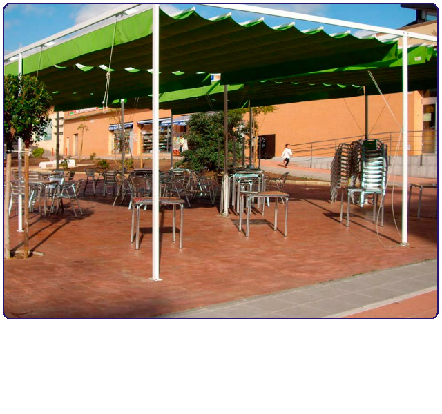 Pérgolas tipo Siplano 80x40 de Siplan